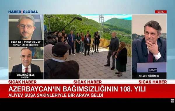 "Haber Global" Prezidentin Müstəqillik Günündə Şuşaya səfərini işıqlandırıb - VİDEO