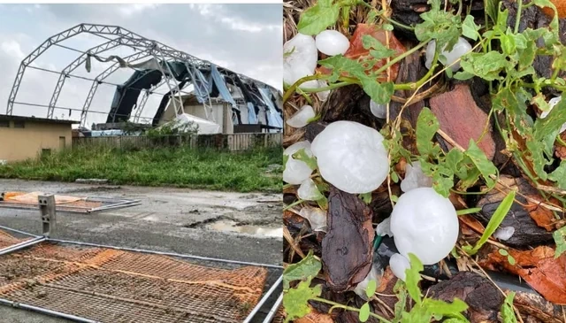 İtaliyanı tornado və nəhəng dolu VURDU: 43 yaralı, 10 min avtomobilə ziyan - FOTO - VİDEO