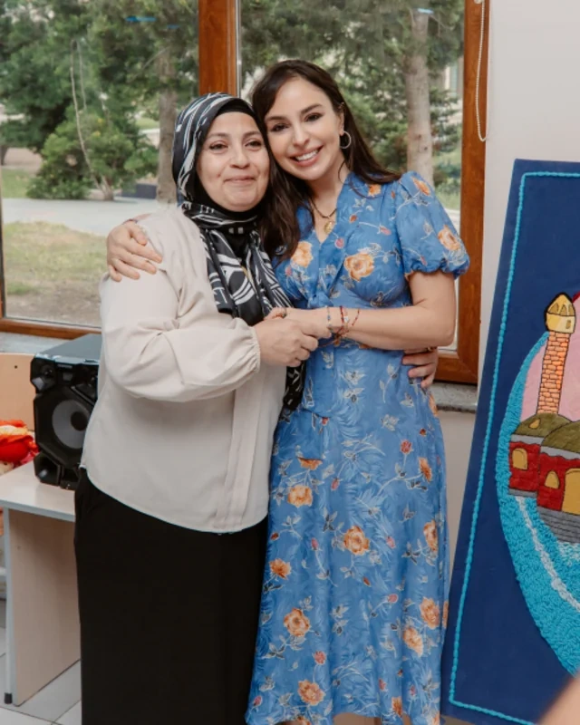 Leyla Əliyeva və Arzu Əliyeva inteqrasiya təlimli internat tipli ümumtəhsil məktəbində olublar - FOTO