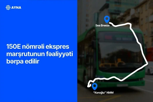 Bakıda bir marşrutun fəaliyyəti bərpa edilir - FOTO