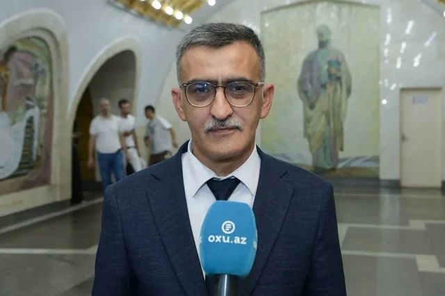Metronun "20 Sentyabr" stansiyasında qatarlar necə hərəkət edəcək? - Foto/Video