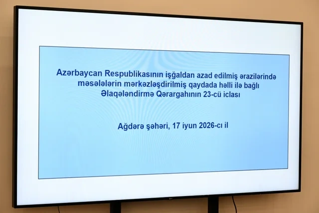 Əlaqələndirmə Qərargahının növbəti iclası Ağdərə şəhərində keçirilib - FOTO