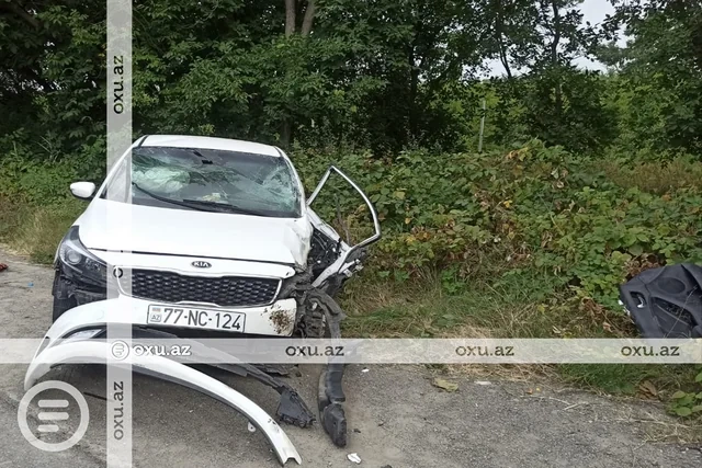 Quba-Bakı yolunda zəncirvari qəza: Xəsarət alanlar var - FOTO