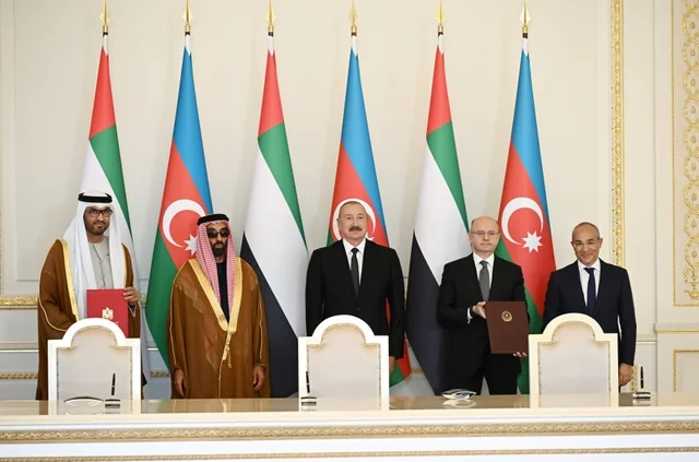 İlham Əliyev Birləşmiş Ərəb Əmirliklərinin milli təhlükəsizlik müşavirini qəbul edib - FOTO