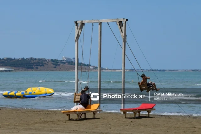 Azərbaycanda çimərlik mövsümünə START VERİLİR - FOTO