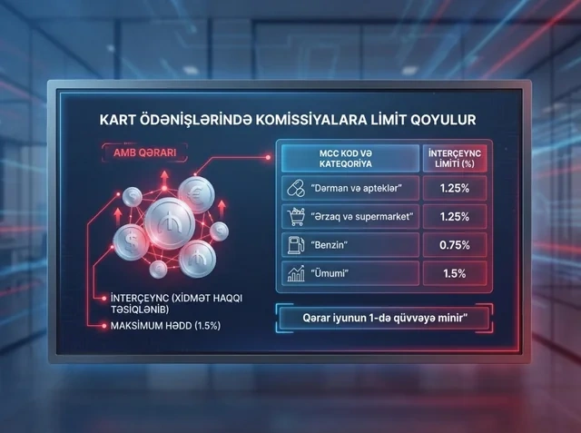 Bu gündən kart ödənişlərində komissiyalara limit qoyuldu - FOTO