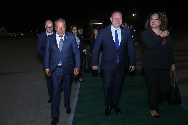 Şimali Kipr Türk Respublikası parlamentinin sədri ölkəmizə səfərə gəlib - FOTO