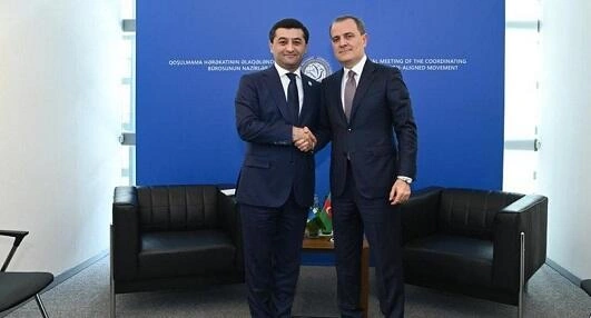 Bayramov özbəkistanlı həmkarı ilə Yaxın Şərqdən danışdı