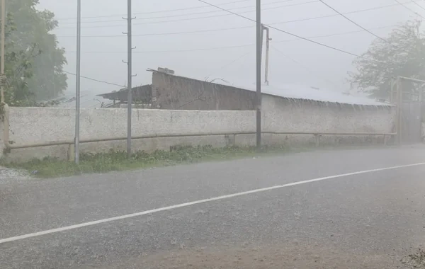 Xankəndi və Xocalıya dolu və güclü yağış yağıb - FOTO - VİDEO