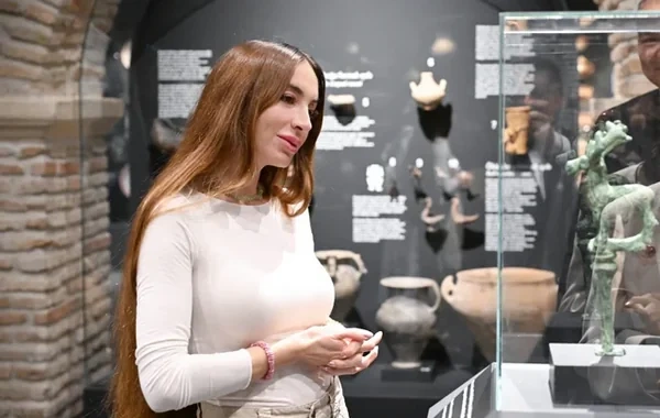 Arzu Əliyeva Şəki səfərindən paylaşım edib - FOTO