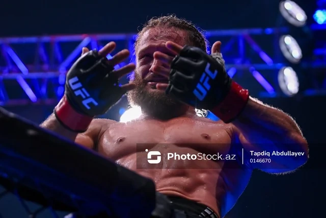 "UFC Fight Night Baku": Rafael Fiziyev əsas döyüşdə nokautla qələbə qazandı - VİDEO