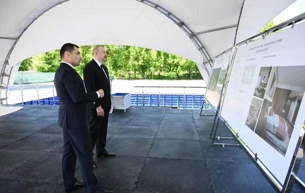 Prezident İlham Əliyev Zəngilan şəhərində "Zangilan City Park Hotel"in təməlini qoyub - FOTO - VİDEO