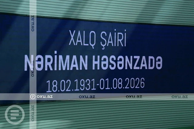 Xalq şairi Nəriman Həsənzadə ilə vida mərasimi keçirilir - FOTO