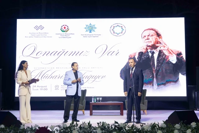 Xətai rayonunda Xalq artisti Mübariz Tağıyevlə görüş keçirilib