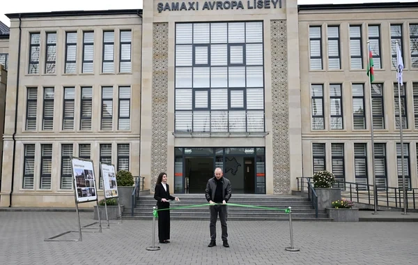 Prezident İlham Əliyev Şamaxı Avropa liseyinin yeni binasının açılışında iştirak edib - FOTO