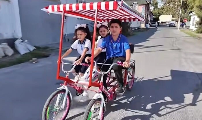 Göyçayda 12 yaşlı oğlan bu addımı ilə diqqət çəkdi - Video