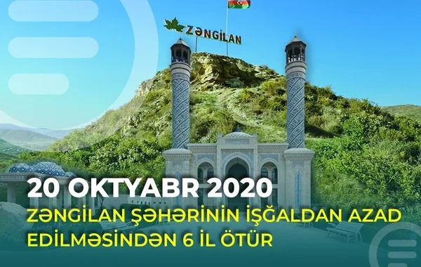 Zəngilan şəhərinin işğaldan azad edilməsindən altı il ötür