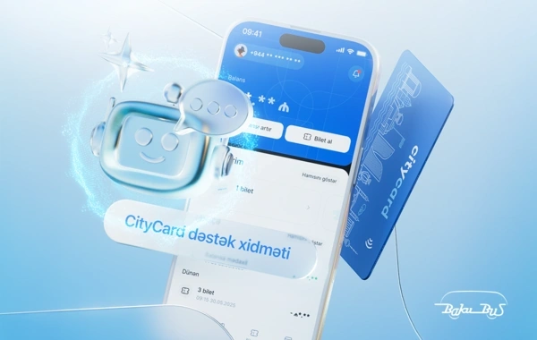 Gəncə şəhərində "CityCard" ödəniş sistemində süni intellekt əsaslı dəstək xidməti istifadəyə verilib