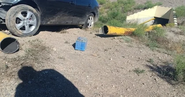 Avtomobil boruya çırpıldı, Ordubad sakinləri qazsız qaldılar - FOTO