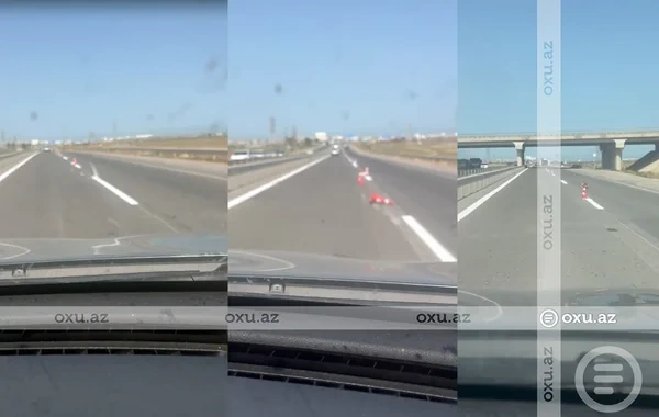 Bakı-Ələt yolunda "Formula yarışı": Plastik maneələr sürücülərə təhlükə yaradıb - VİDEO