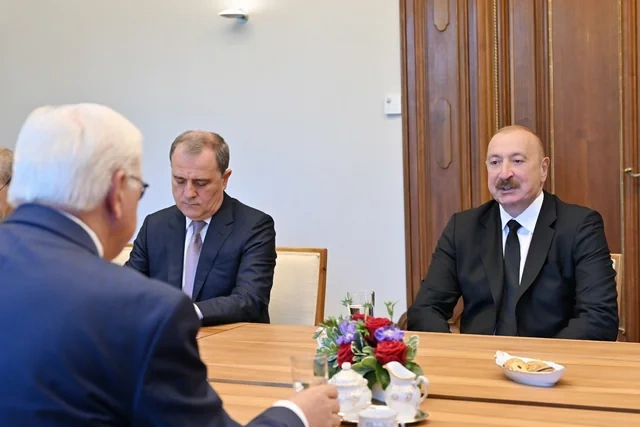 İlham Əliyevin Frank-Valter Ştaynmayer ilə geniş tərkibdə görüşü olub - FOTO