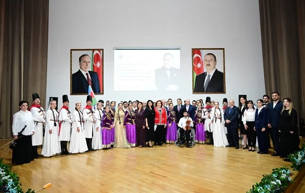 Şəkidə "Ümummilli lider Heydər Əliyev və Azərbaycanın mədəniyyət dəyərləri" mövzusunda tədbir keçirilib - FOTO
