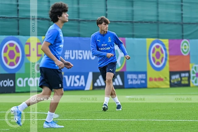U-15 dünya çempionatı: Azərbaycan millisinin açıq məşqi keçirilib - Foto