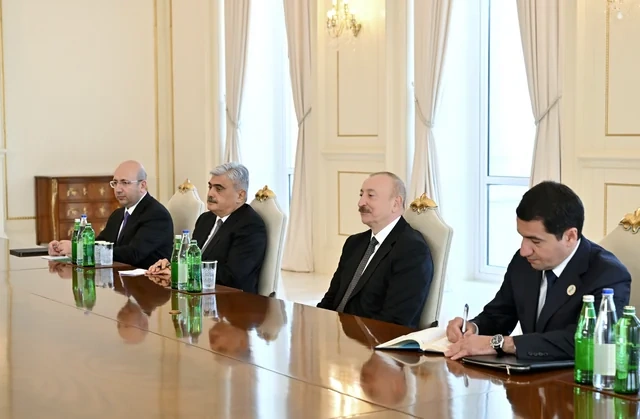 İlham Əliyev Belarus Milli Assambleyası Nümayəndələr Palatasının sədrini qəbul edib - FOTO
