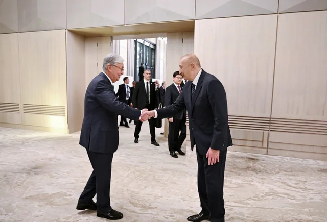 Prezident İlham Əliyevin adından AQEM-in 7-ci Zirvə Görüşünün iştirakçılarının şərəfinə şam yeməyi verilib - Foto