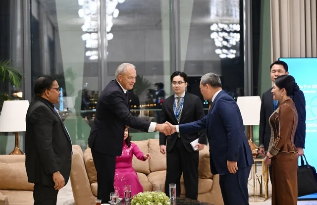 Prezident İlham Əliyevin adından AQEM-in 7-ci Zirvə Görüşünün iştirakçılarının şərəfinə şam yeməyi verilib - Foto