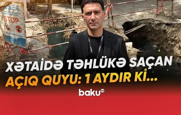 Xətaidə kanalizasiya problemi: Üstü açıq quyu sakinlər üçün təhlükə yaradır - VİDEO