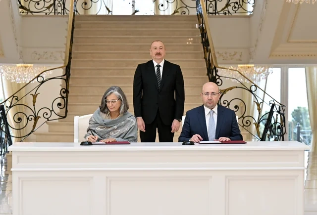 Prezident İlham Əliyev BMT-nin Məskunlaşma Proqramının icraçı direktorunu qəbul edib - FOTO