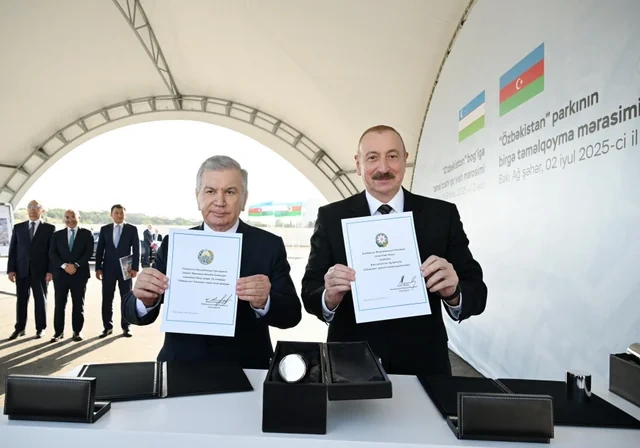 Prezident İlham Əliyev Özbəkistanın Milli İnformasiya Agentliyinə müsahibə verib - FOTO