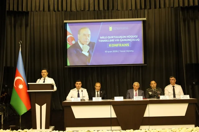 Baş Prokurorluğun təşkilatçılığı ilə Tovuzda konfrans keçirilib - FOTO