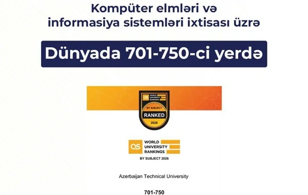 Azərbaycan Texniki Universiteti beynəlxalq reytinqlərdə mühüm uğura imza atıb