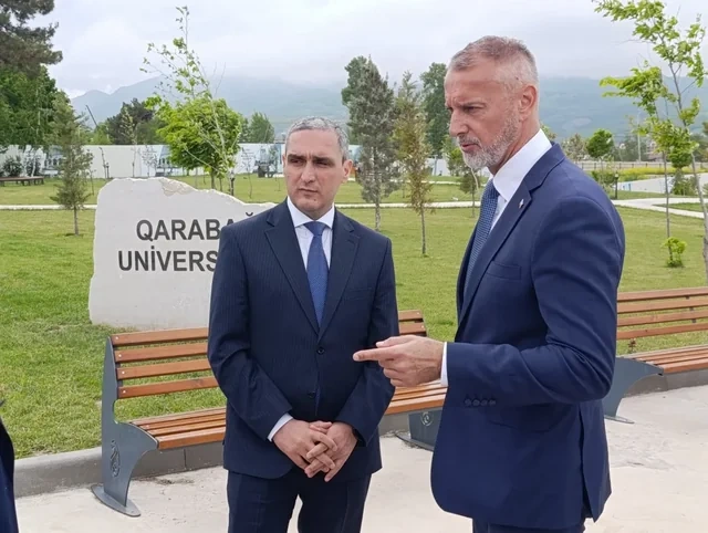 Rixard Raşi Xankəndidə quruculuq işləri ilə tanış olub - FOTO