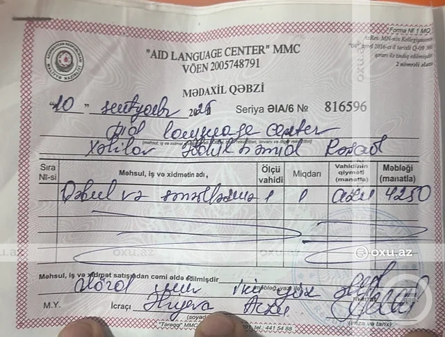 Nigar Fərhadla bağlı yeni şikayət: "8500 manat verdik, nə pulumuzu qaytardılar, nə də universitetə qəbul ola bildik" - FOTO