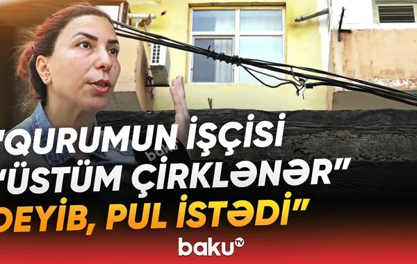 Faciə ilə üz-üzə qalan sakinlər: "Əlimizi vururuq, "tok" keçirir" - VİDEO