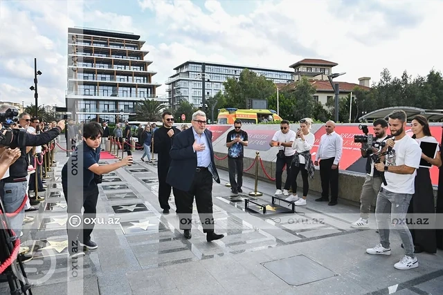 Yuli Qusmana Bakının Şöhrət xiyabanında ulduz verildi - Foto/Video