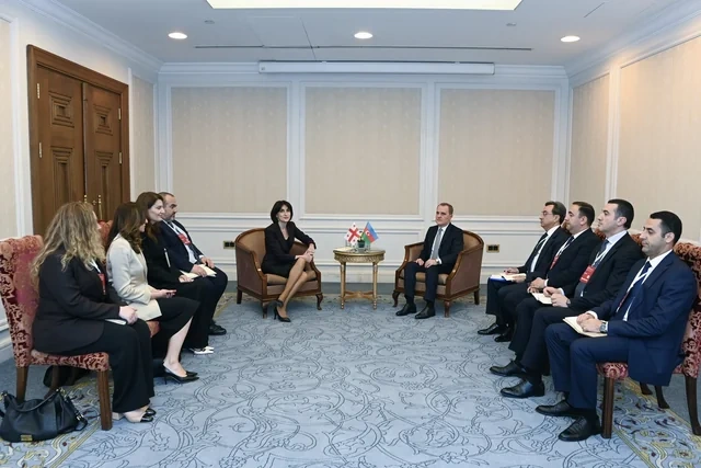 Azərbaycan və Gürcüstan XİN başçıları İstanbulda görüşüblər - FOTO