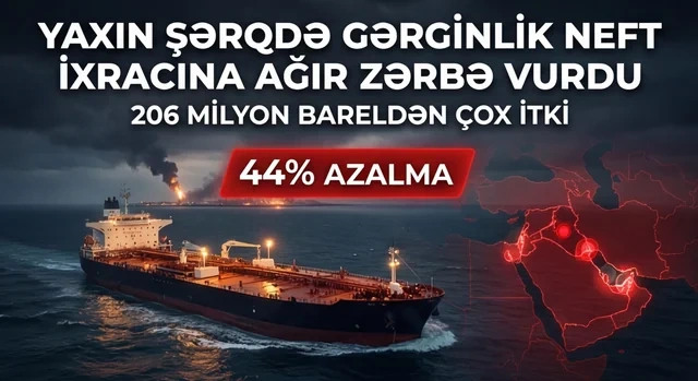 Yaxın Şərqdəki gərginliyin neft ixracına vurduğu zərbə - FOTO