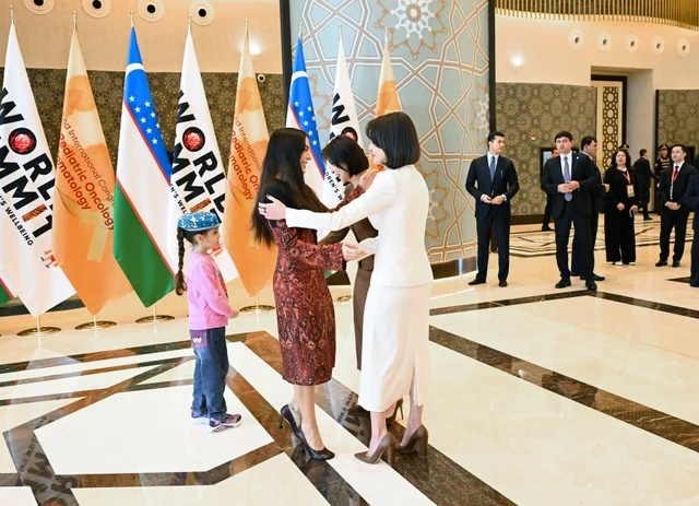 Leyla Əliyeva Səmərqənddə uşaqların rifahına dair Ümumdünya Sammitində iştirak edib - Foto