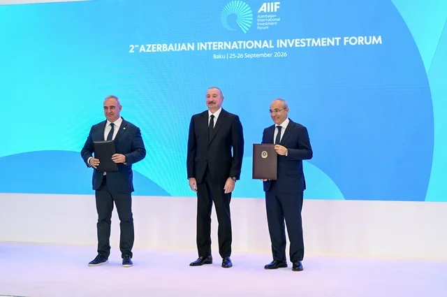 İkinci Azərbaycan Beynəlxalq İnvestisiya Forumu çərçivəsində imzalanmış sənədlər mübadilə edilib - FOTO