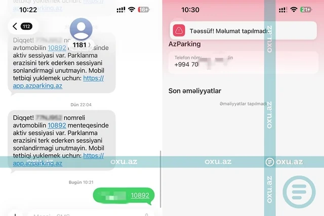 "AzParking" tətbiqində problem - Foto