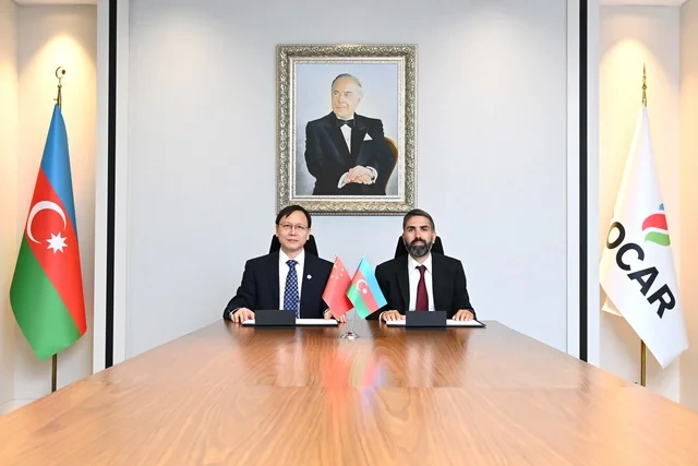 SOCAR ilə Çinin "CNOOC" şirkəti arasında memorandum imzalandı - FOTO