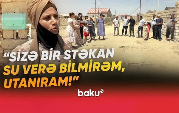 Qobu sakinlərinin SU FƏRYADI: "Bir ildir dözülməz vəziyyətdəyik" - VİDEO