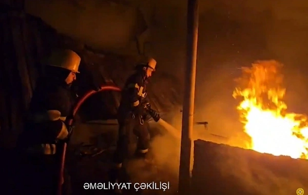 Maştağada obyektdə güclü yanğın olub