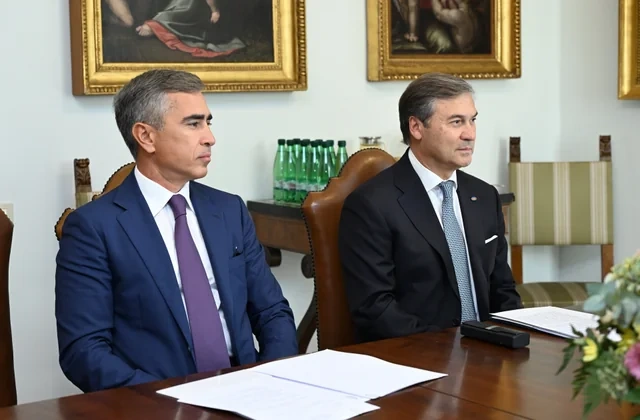 Leyla Əliyeva Vatikan şəhər-dövlətinin qubernatorluğunun prezidenti ilə görüşüb - FOTO