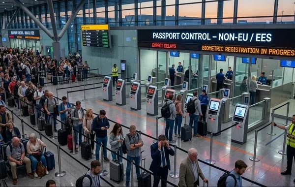 Avropanın hava limanlarında xaos: Sərnişinlər saatlarla növbə gözləyirlər