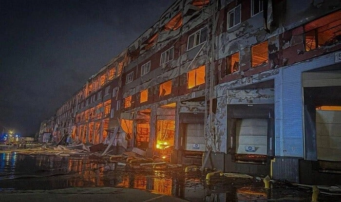 Rusiya Kiyevdəki bu hərbi fabriki darmadağın etdi